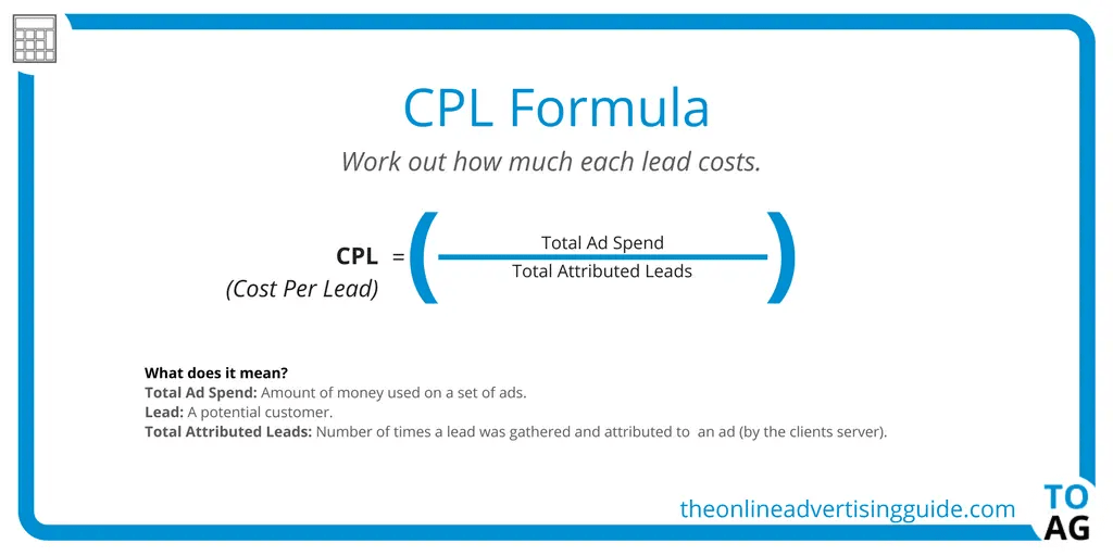 Marketing Analytics - CPL Formula